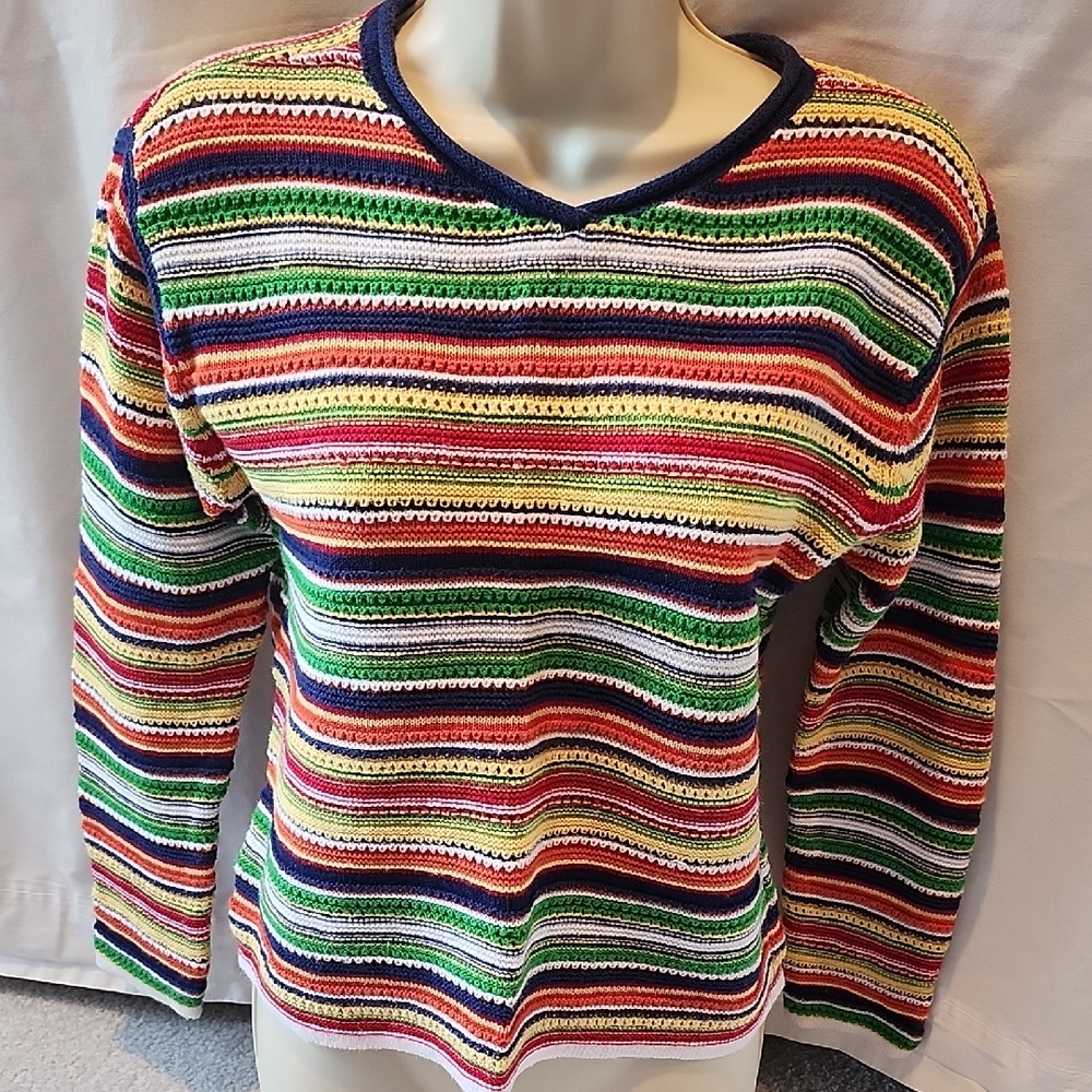 Kobe Kids Striped Knit Sweater - Multicolor